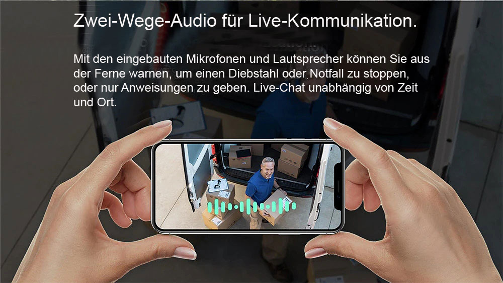 Zwei-Wege-Audio für Live-Kommunikation