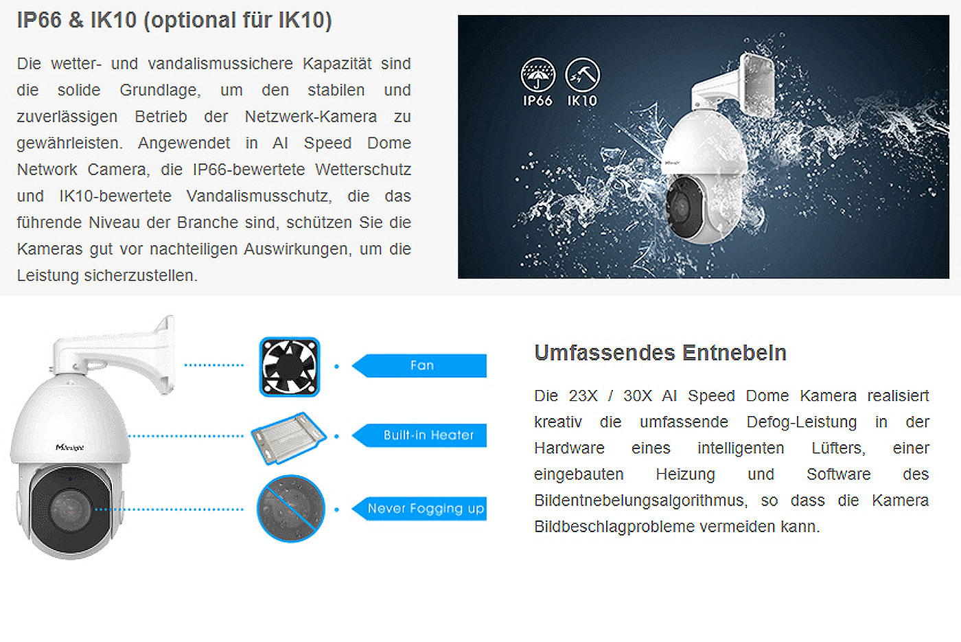 PTZ-42x Zoom Speed Dome 2MP / 360°