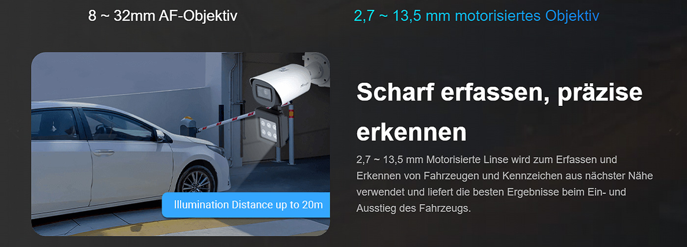 Radar-Cams Auto Nr. lesen