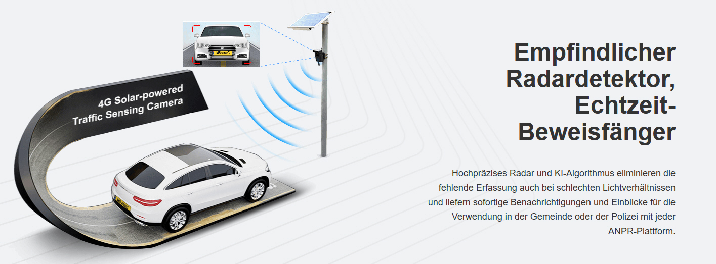 LPR-4G-Solar-Traffic Strassenkamera