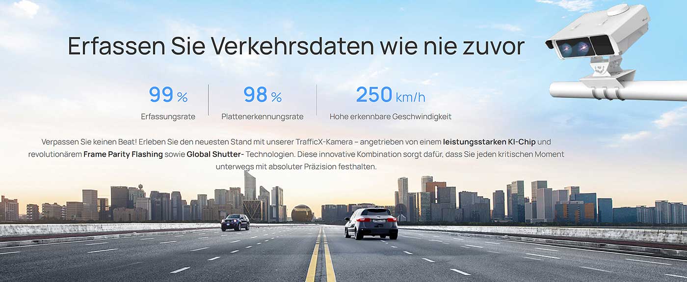 Erfassen Sie Verkehrsdaten wie nie zuvor
