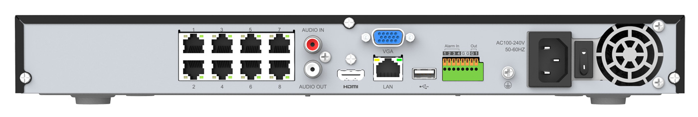 NVR 16-Kanal Rekorder mit PoE-Serie 5000