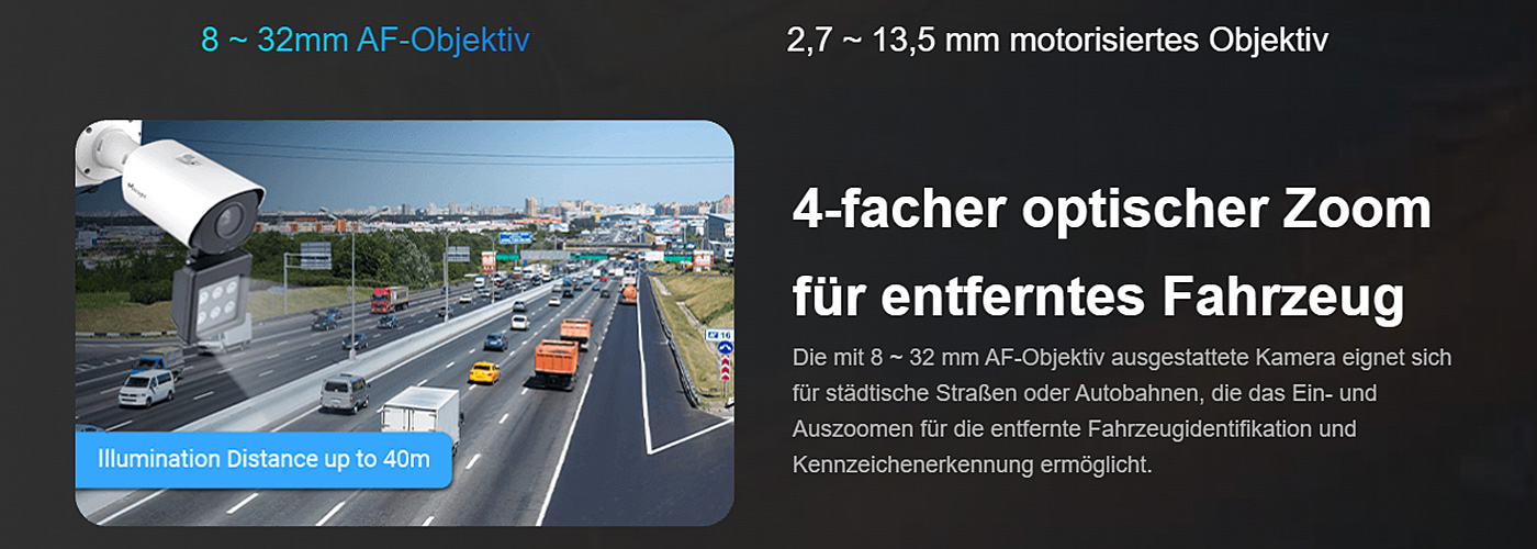 Radar-Cams Auto Nr. lesen