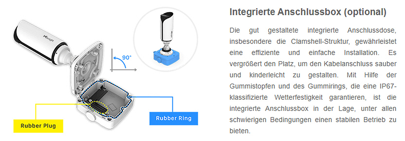 LPR-Autonummern Mini Bullet-Kamera  2MP / 111°