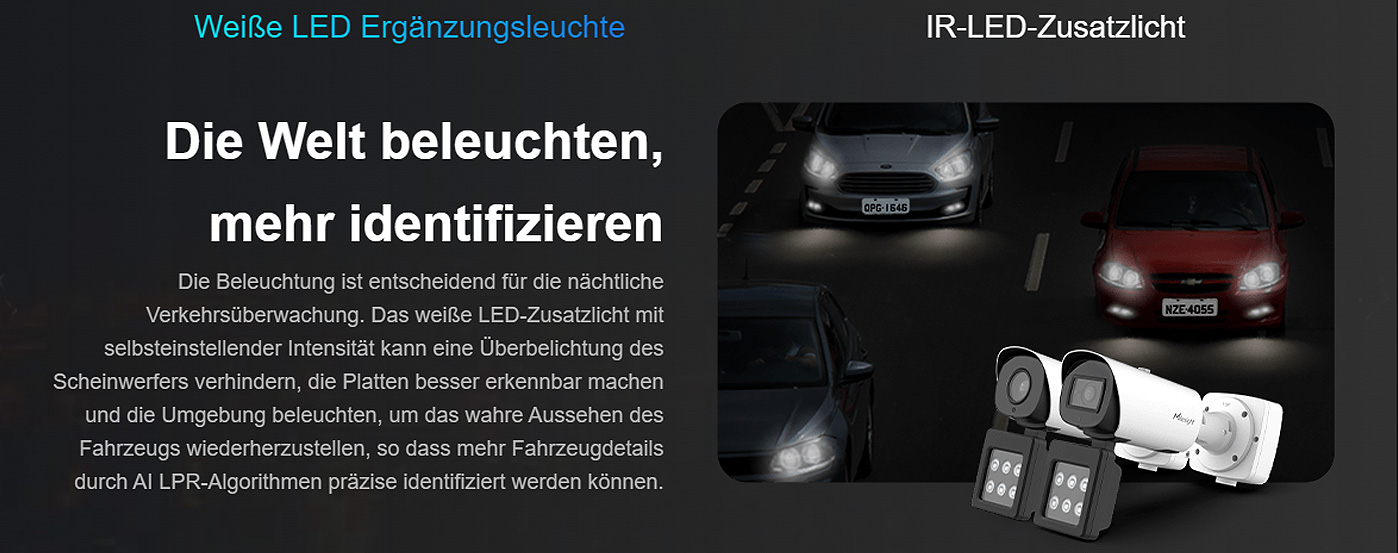 Radar-Cams Auto Nr. lesen