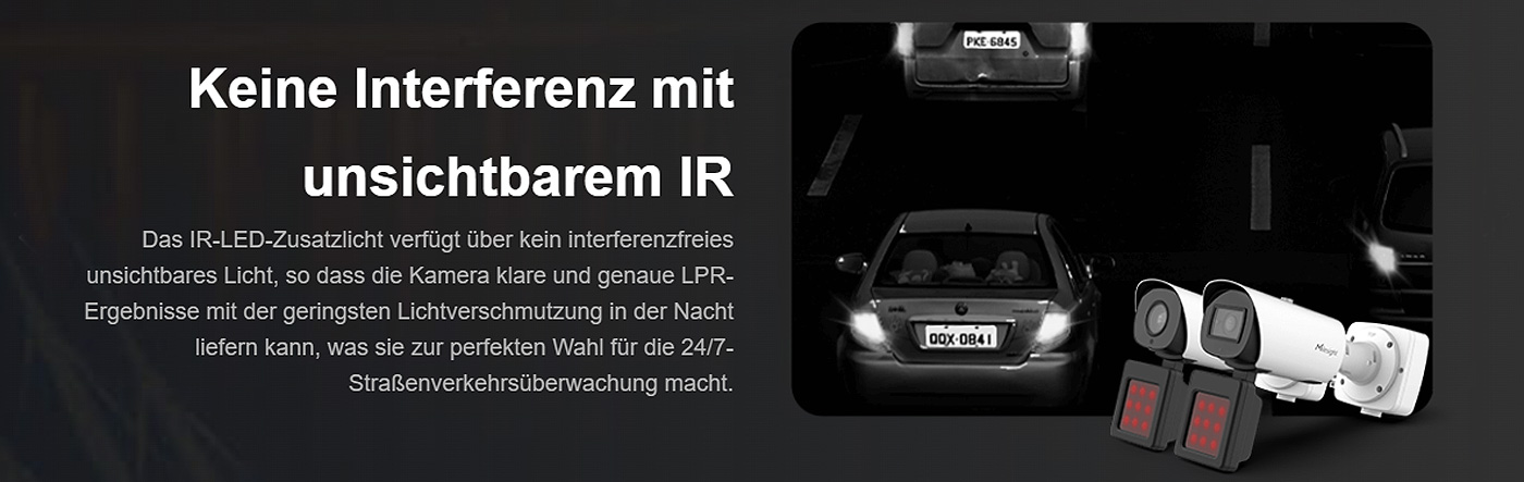 Radar-Cams Auto Nr. lesen