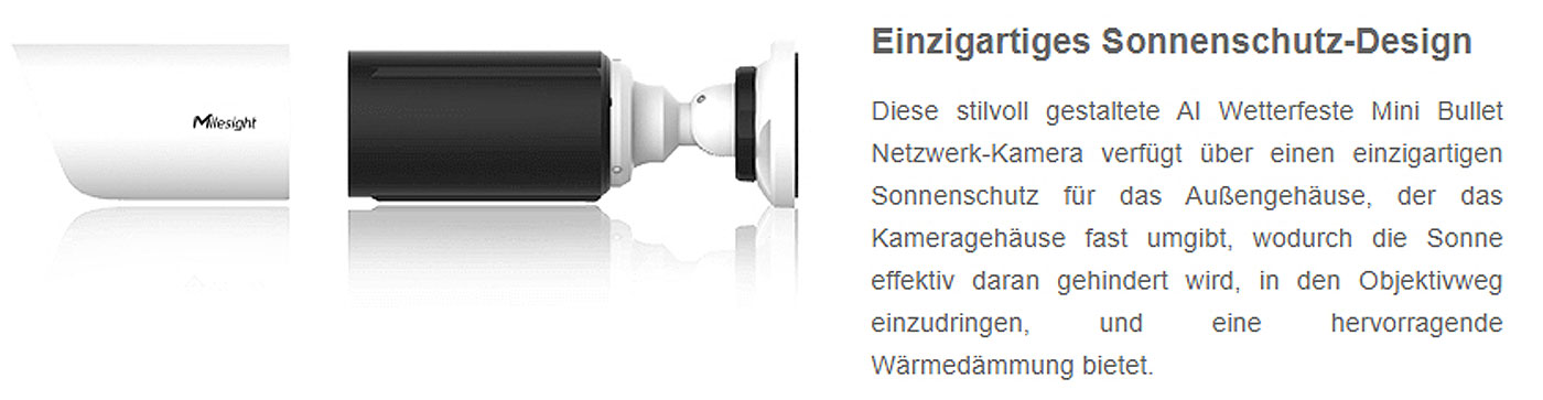 AI-Motorisierte Mini-Bullet-Zoom 2MP / 111° / 60fps