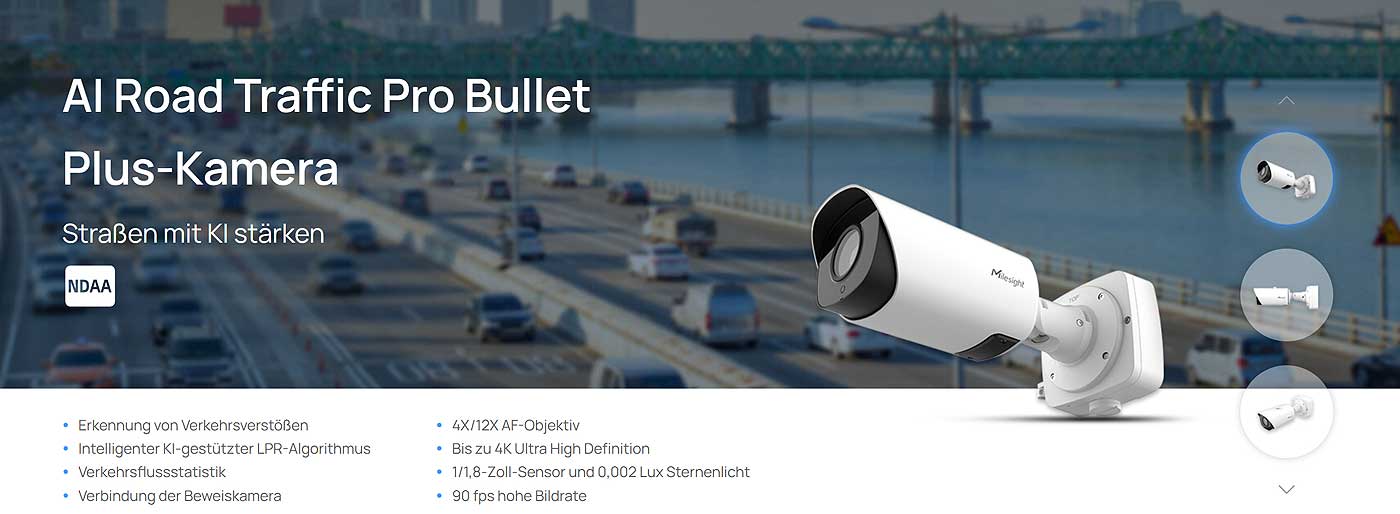 AI Road Traffic Pro Bullet Plus-Kamera