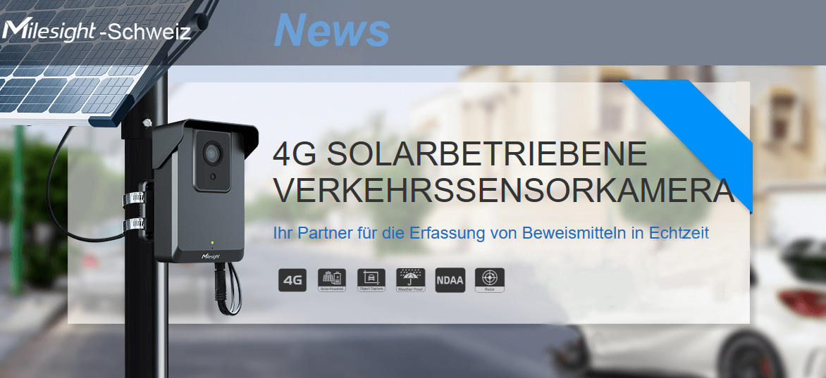 4G Solarbetriebene Verkehrssensorkamera