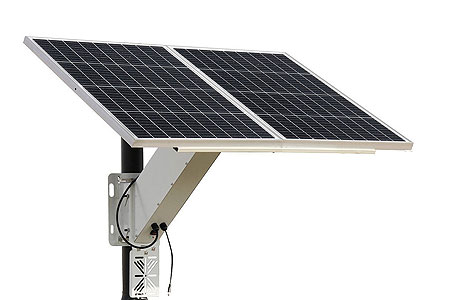 Solaranlage mit faltbarem Panel