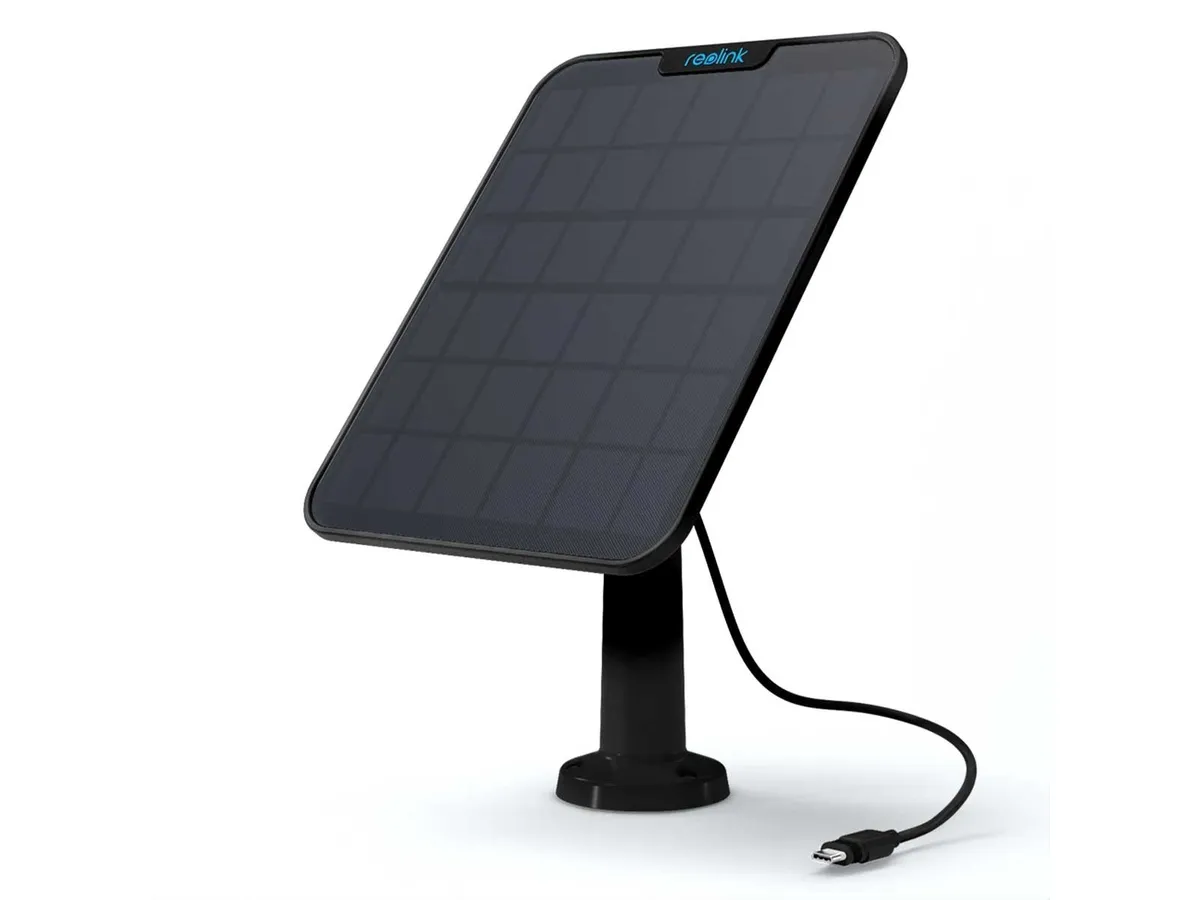 Solar Panel Schwarz zu Outdoorkamera